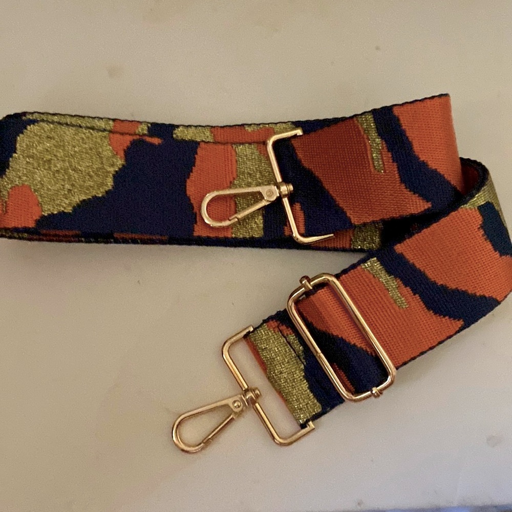 Ah. formed Orange Gold Shoulder Replacement Removable Bag Strap